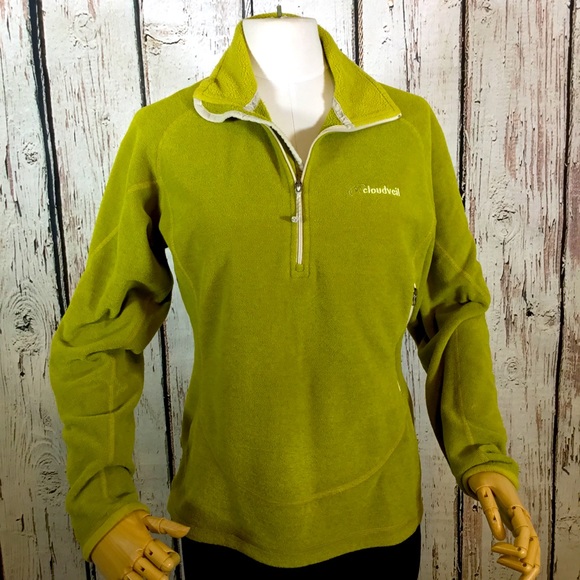 Cloudveil Jackets & Blazers - Cloudveil Olive Green 1/2 Zip Fleece Women’s Size Medium Skiwear Layering